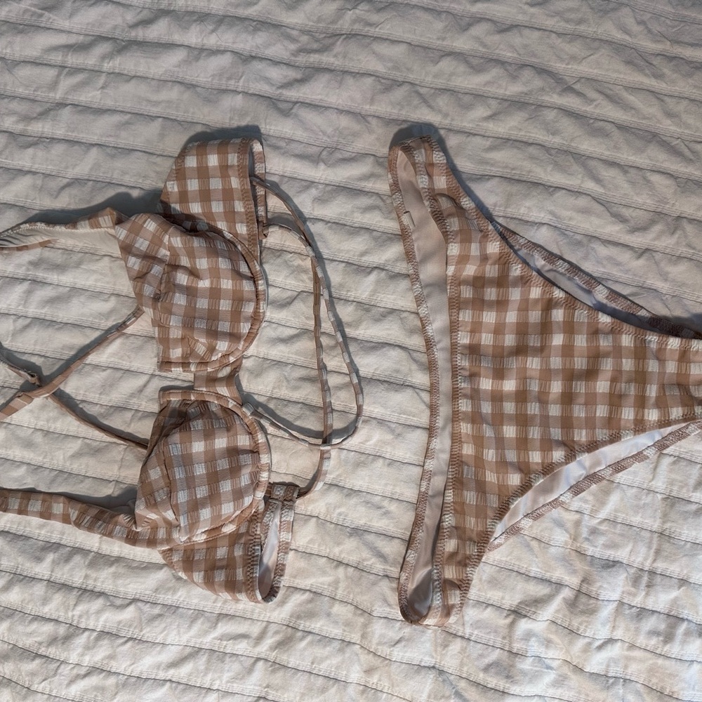Seersucker Check Swimsuit
